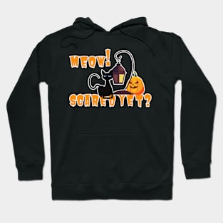 Halloween cat meow cute but scary Hoodie